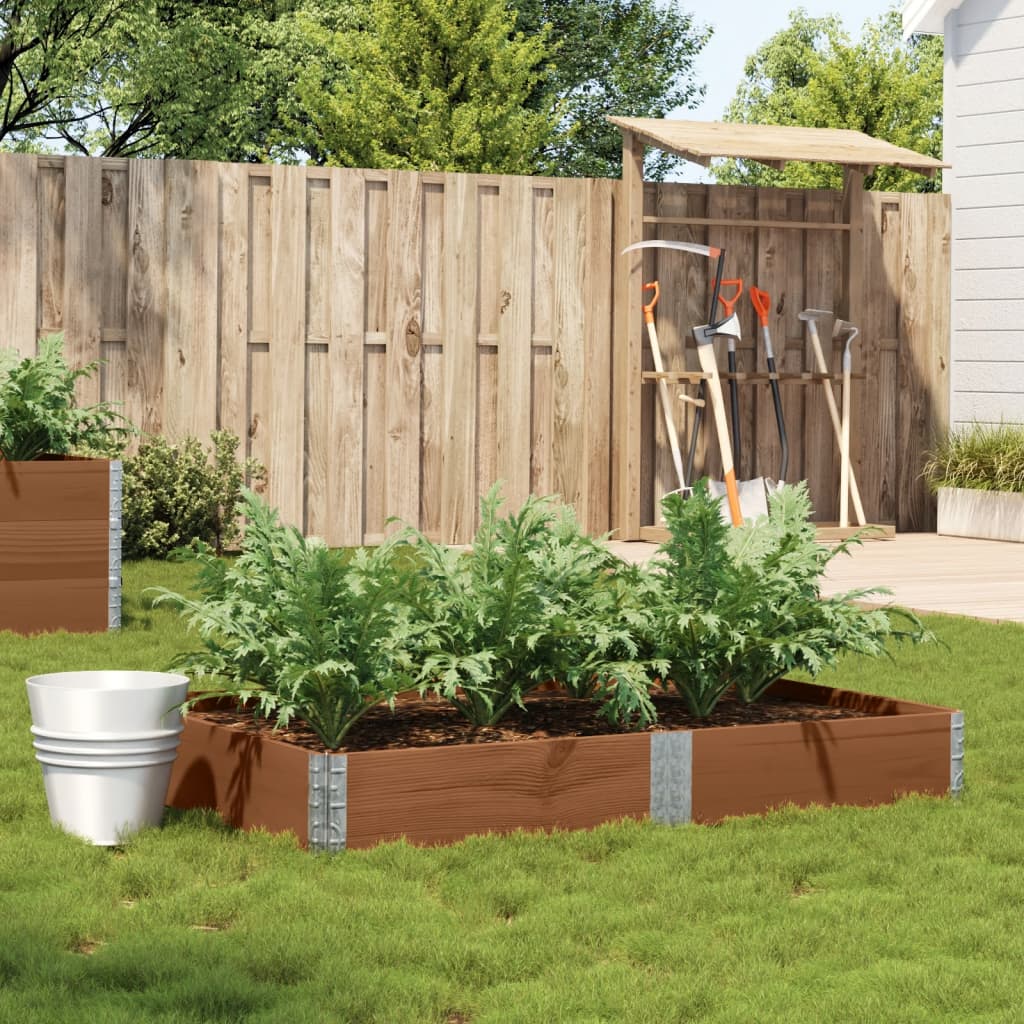 Vidaxx jardinière 150x100 cm bois de pin massif marron