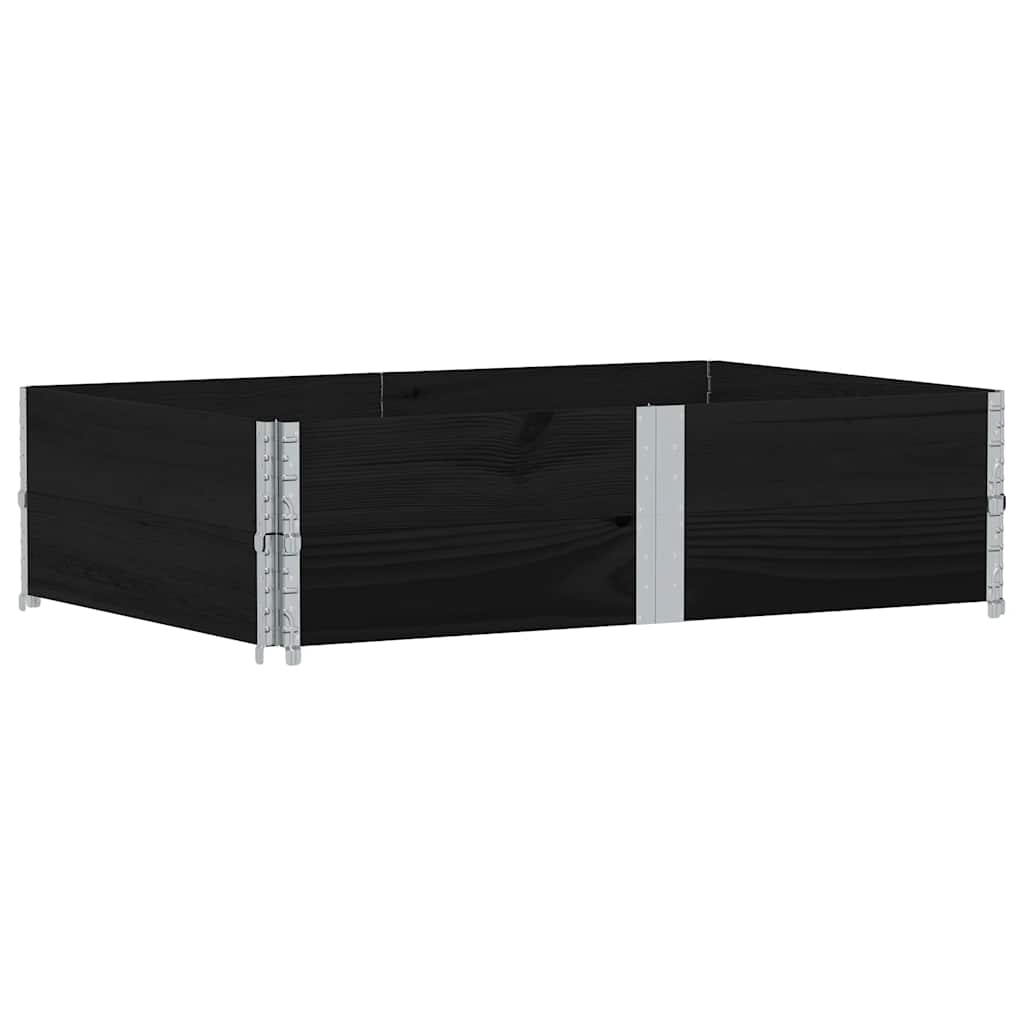 Vidaxx jardinière 150x100 cm bois de pin massif noir