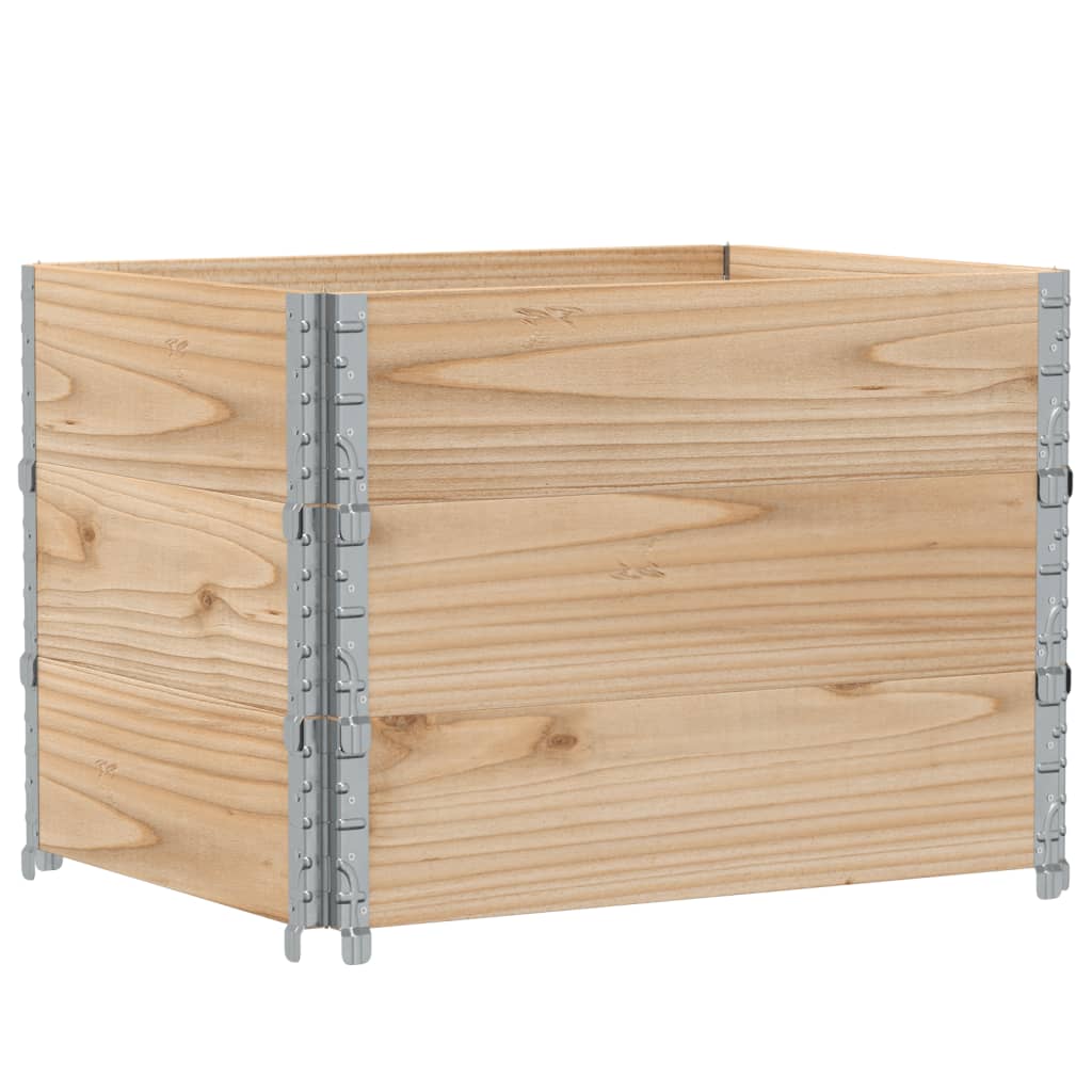VidaXL Jardinière 80x60 cm bois de pin massif