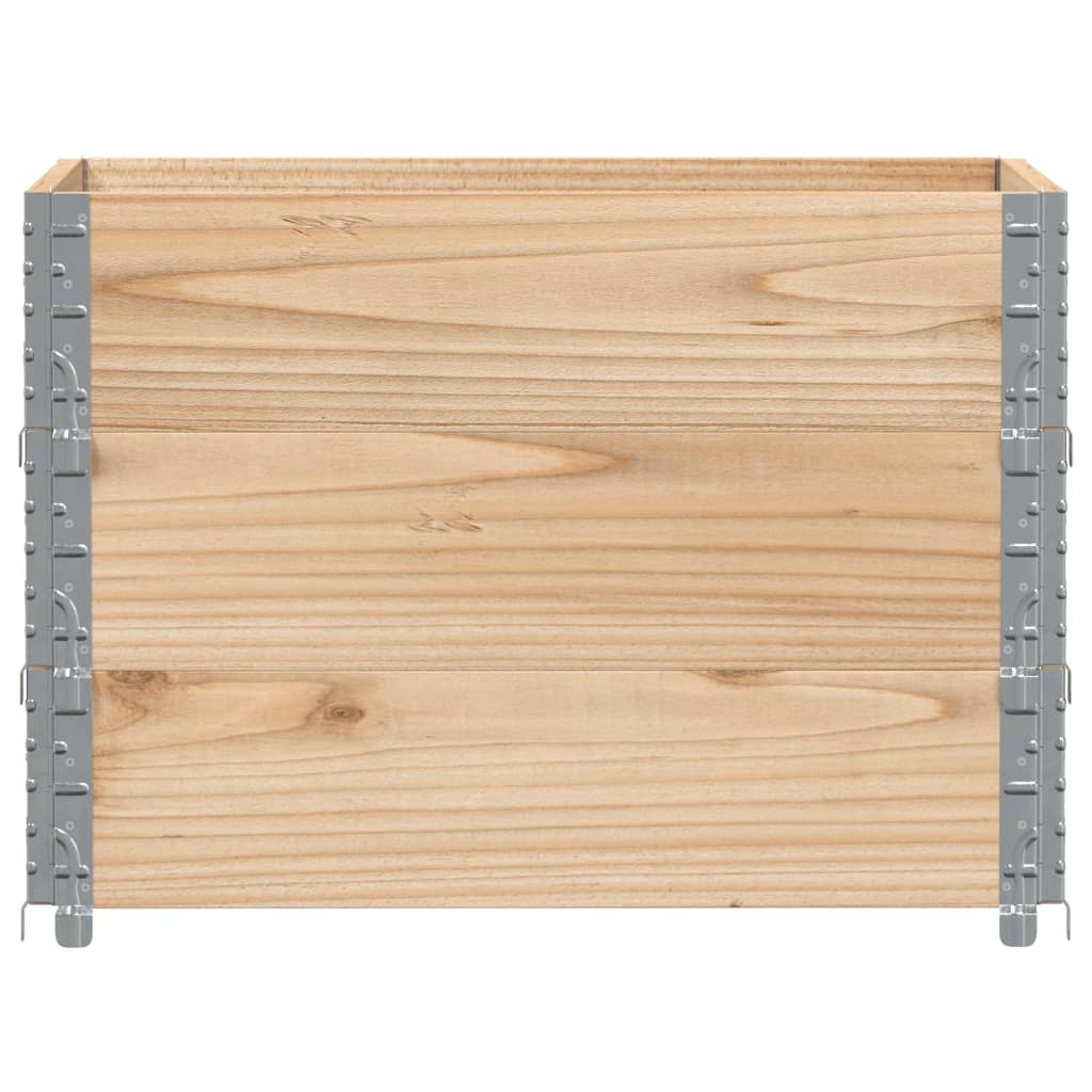 VidaXL Jardinière 80x60 cm bois de pin massif