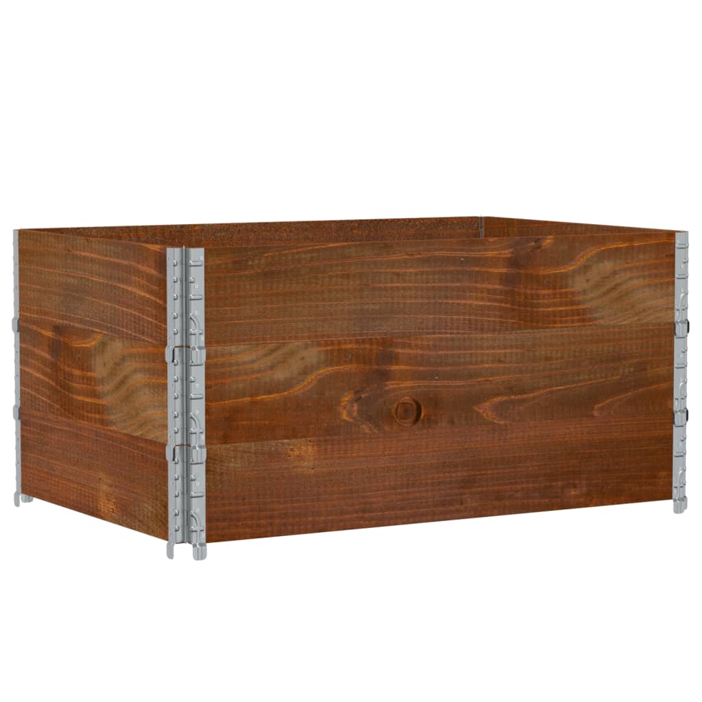 VidaXL Jardinière 120x80 cm bois de pin massif marron