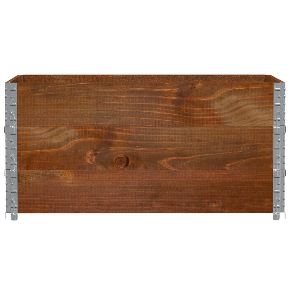 VidaXL Jardinière 120x80 cm bois de pin massif marron