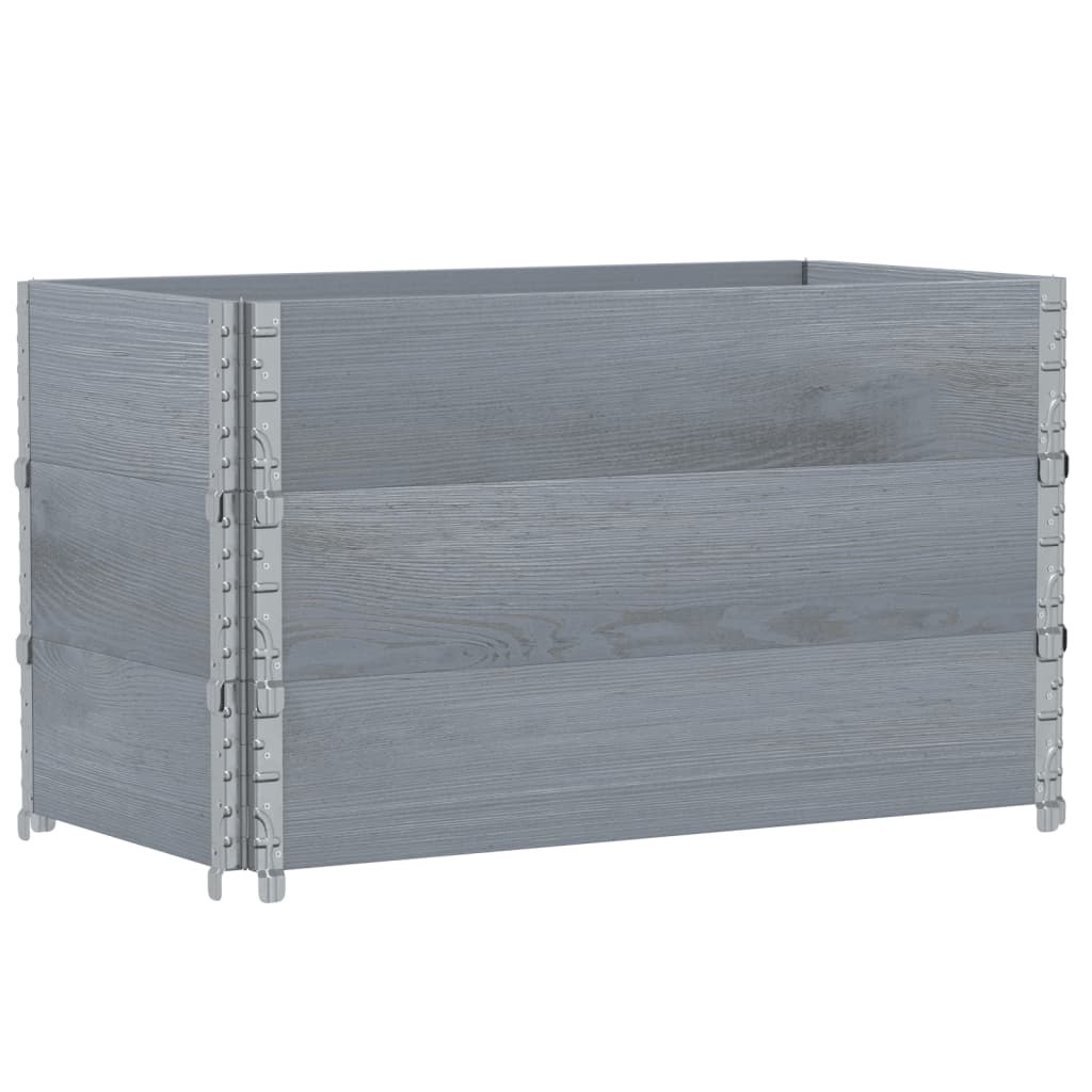 VidaXL Jardinière 100x50 cm bois de pin massif gris