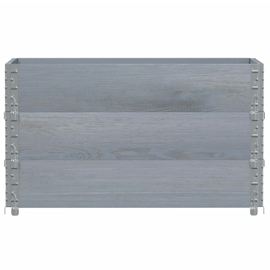 VidaXL Jardinière 100x50 cm bois de pin massif gris