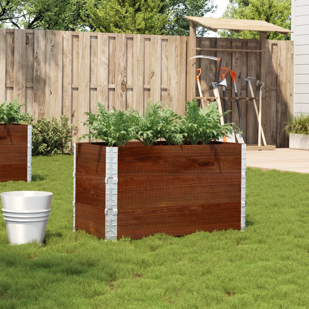 VidaXL Jardinière 100x50 cm bois de pin massif marron