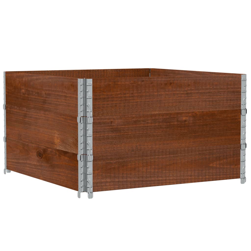 VidaXL Jardinière 100x100 cm bois de pin massif marron