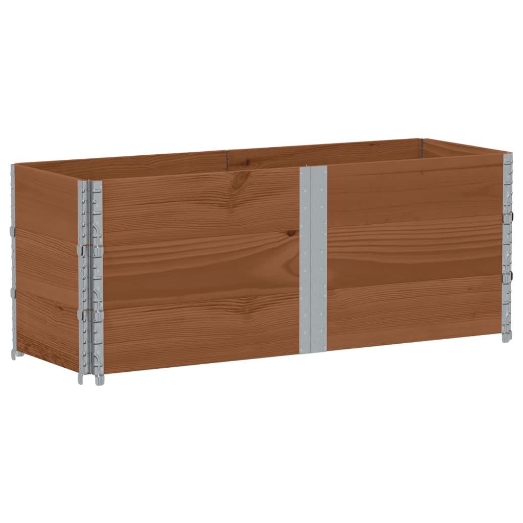 VidaXL Jardinière 150x50 cm bois de pin massif marron