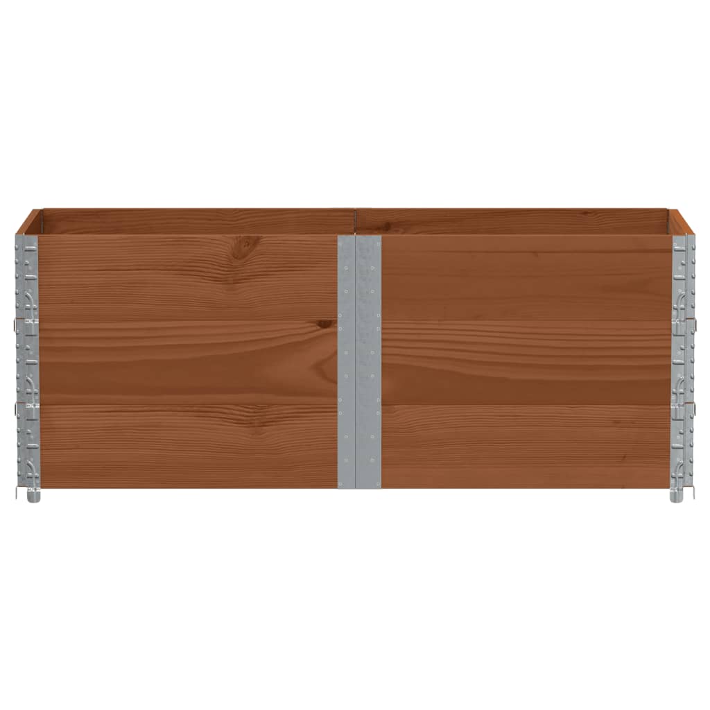 VidaXL Jardinière 150x50 cm bois de pin massif marron