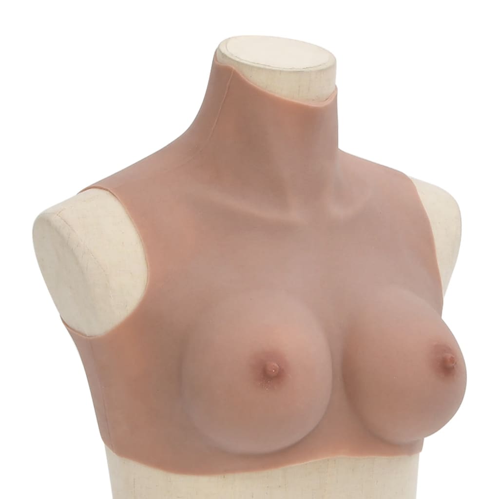 VidaXL Prothèse mammaire bonnet C silicone beige