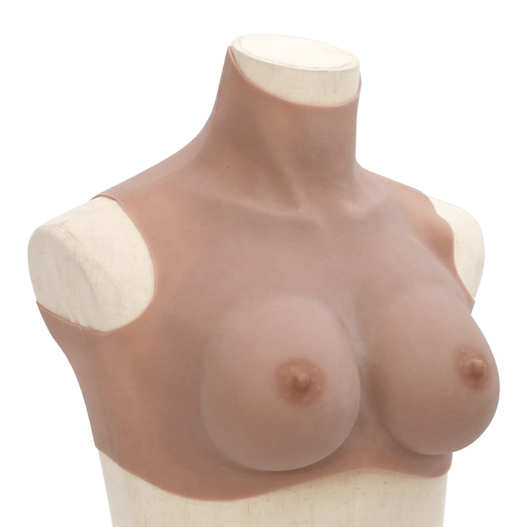 VidaXL Prothèse mammaire bonnet D silicone beige