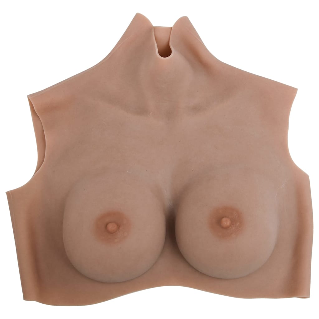 VidaXL Prothèse mammaire bonnet D silicone beige