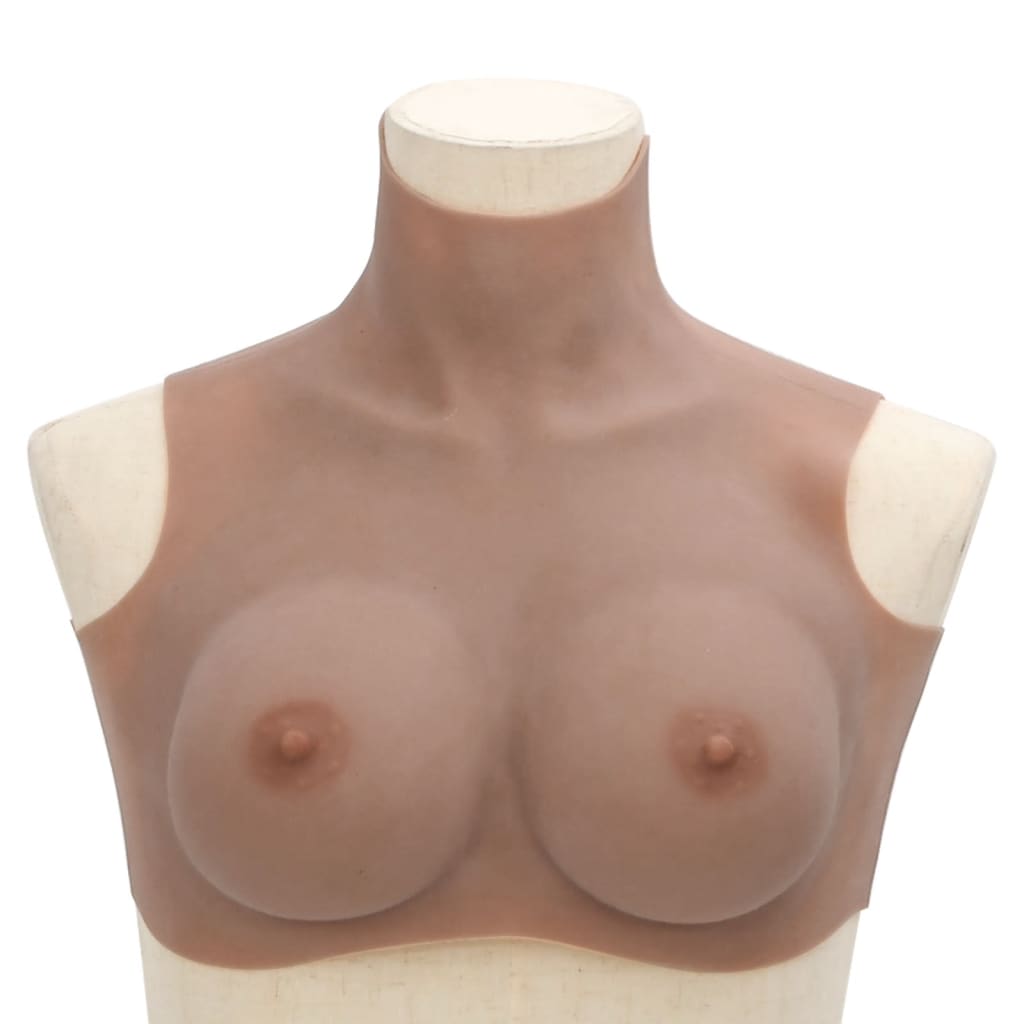 VidaXL Prothèse mammaire bonnet D silicone beige
