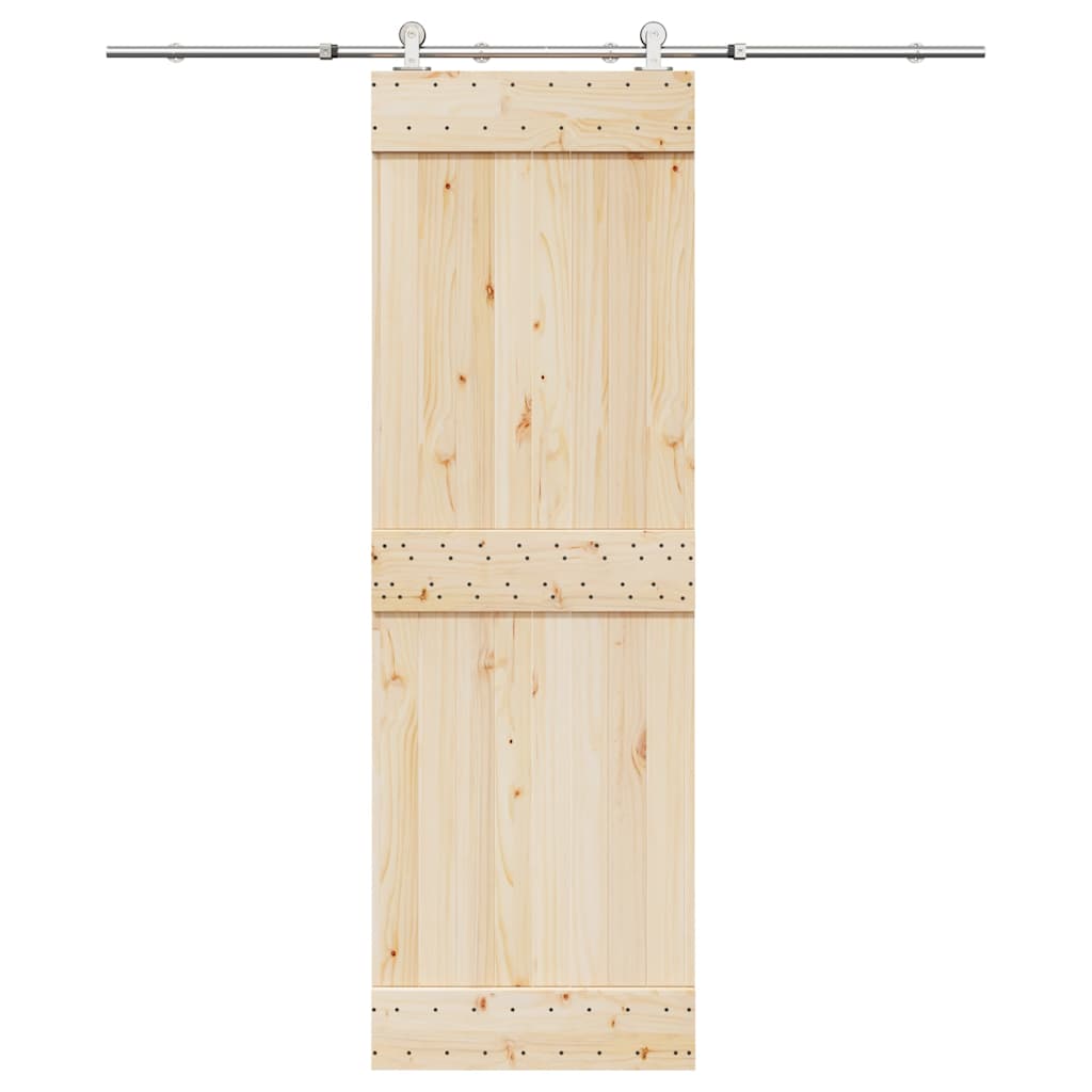 Vidaxx ensemble de pièces pour porte coulissante 183 cm acier inoxydable couleur argent
