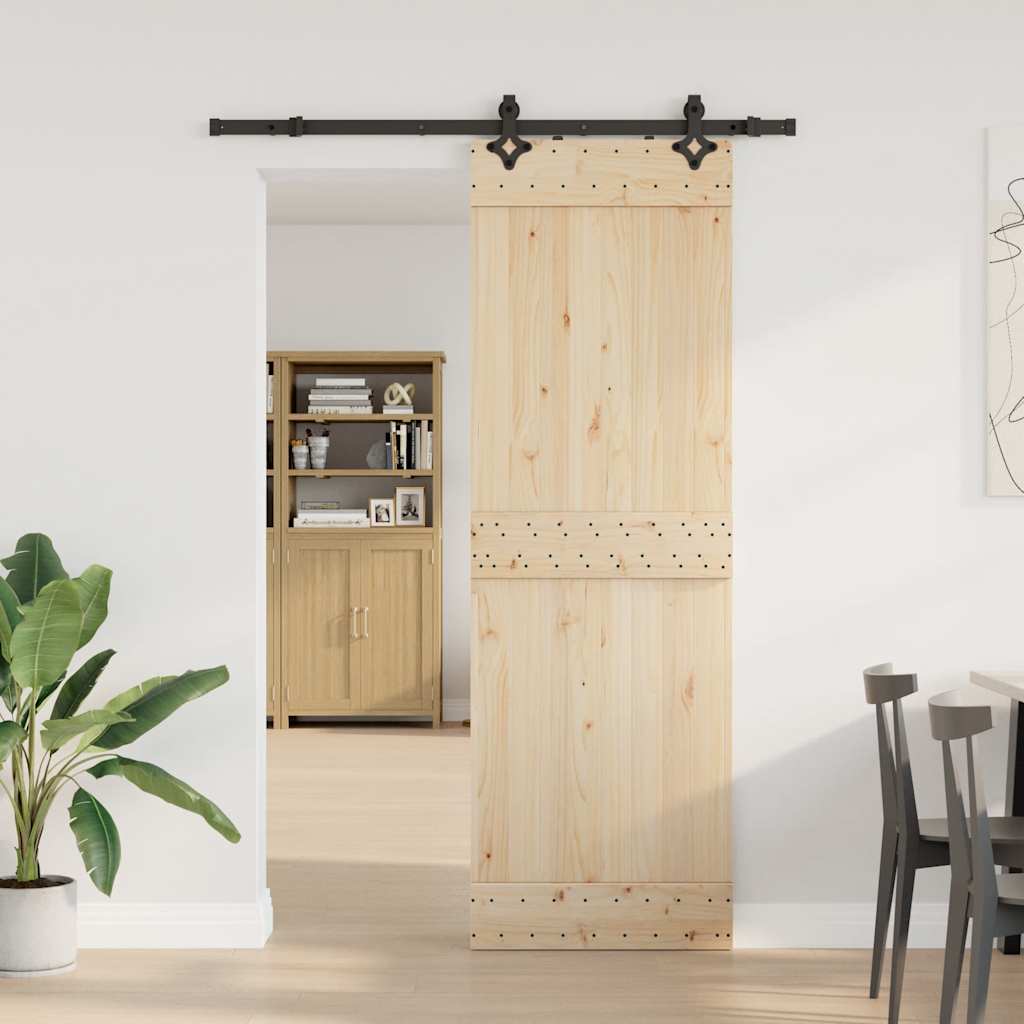 Vidaxxl boîte avec pièces pour porte coulissante 152,5 cm acier noir