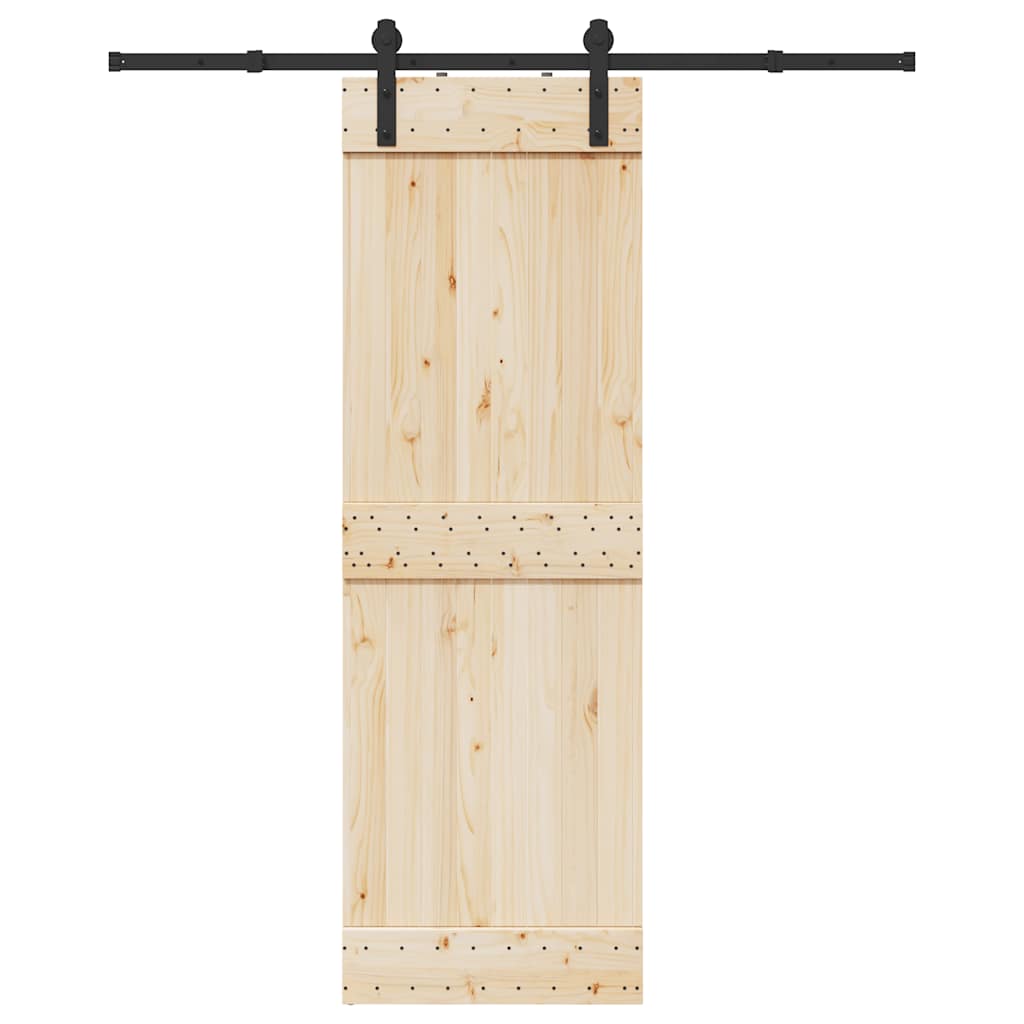 Vidaxxl boîte avec pièces pour porte coulissante 183 cm acier noir