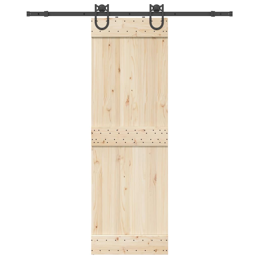 Vidaxxl boîte avec pièces pour porte coulissante 183 cm acier noir