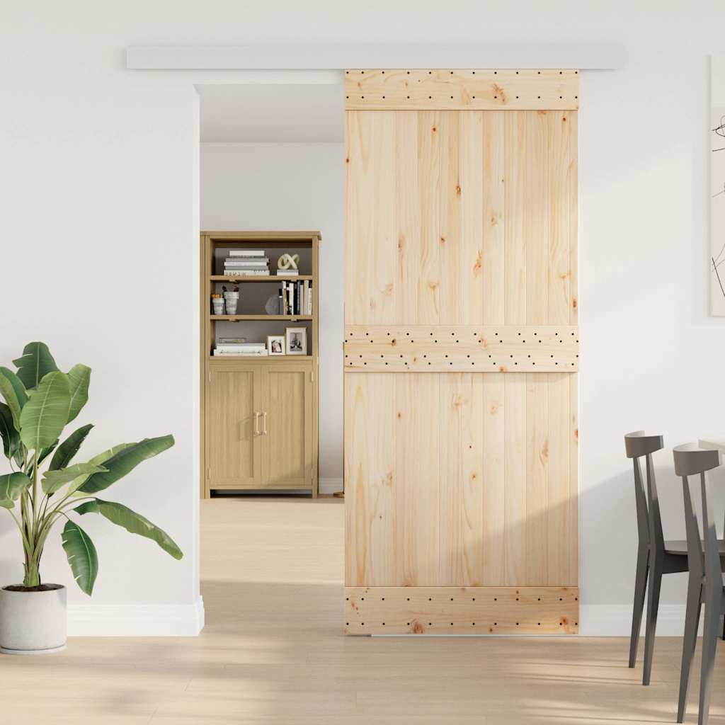Vidaxx kit de ferrures pour porte coulissante 183 cm en alliage d'aluminium couleur argent
