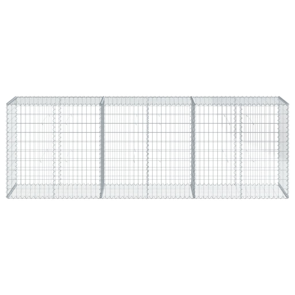 VidaXL Gabion 300x50x100 cm fer galvanisé couleur argent