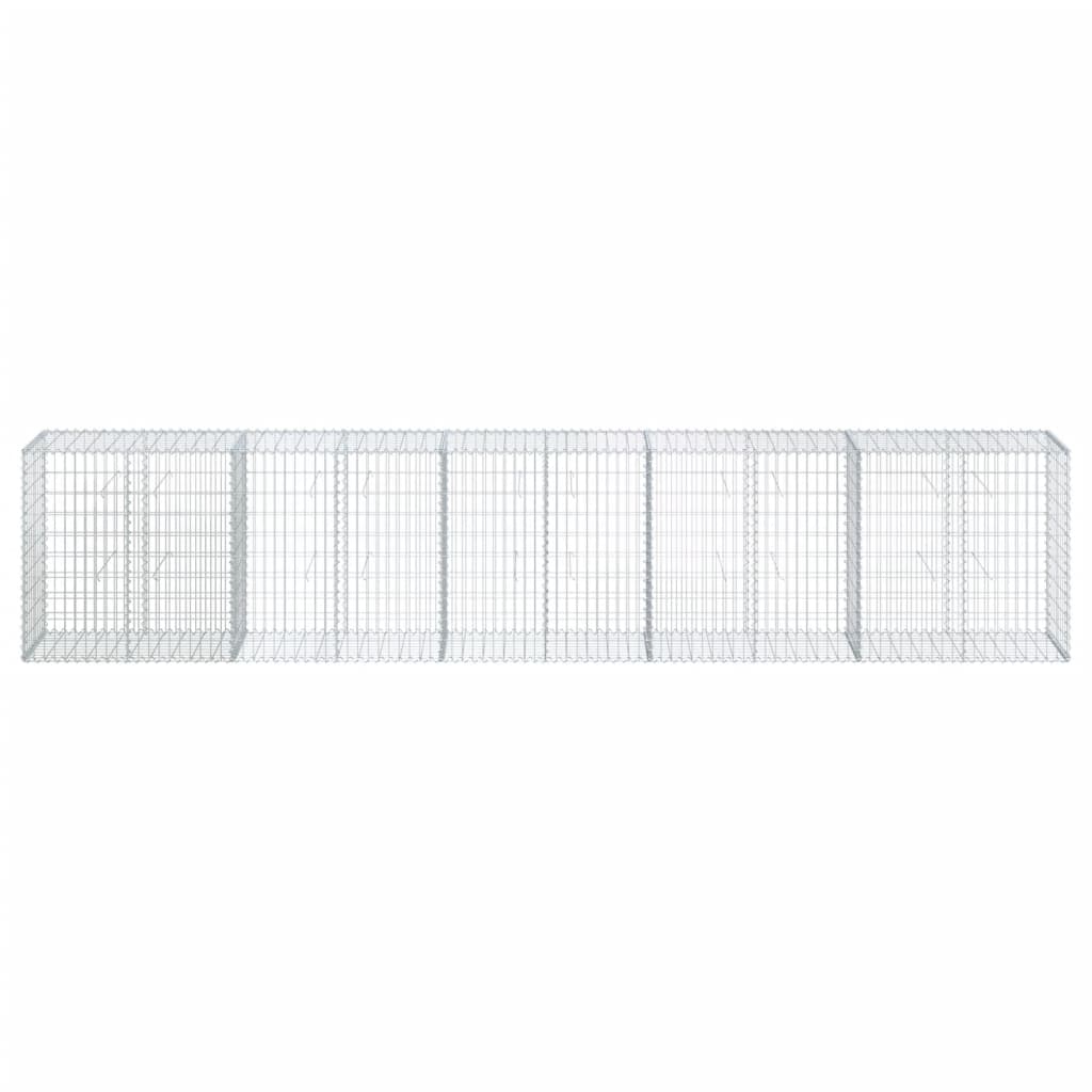 VidaXL Gabion 500x50x100 cm fer galvanisé couleur argent