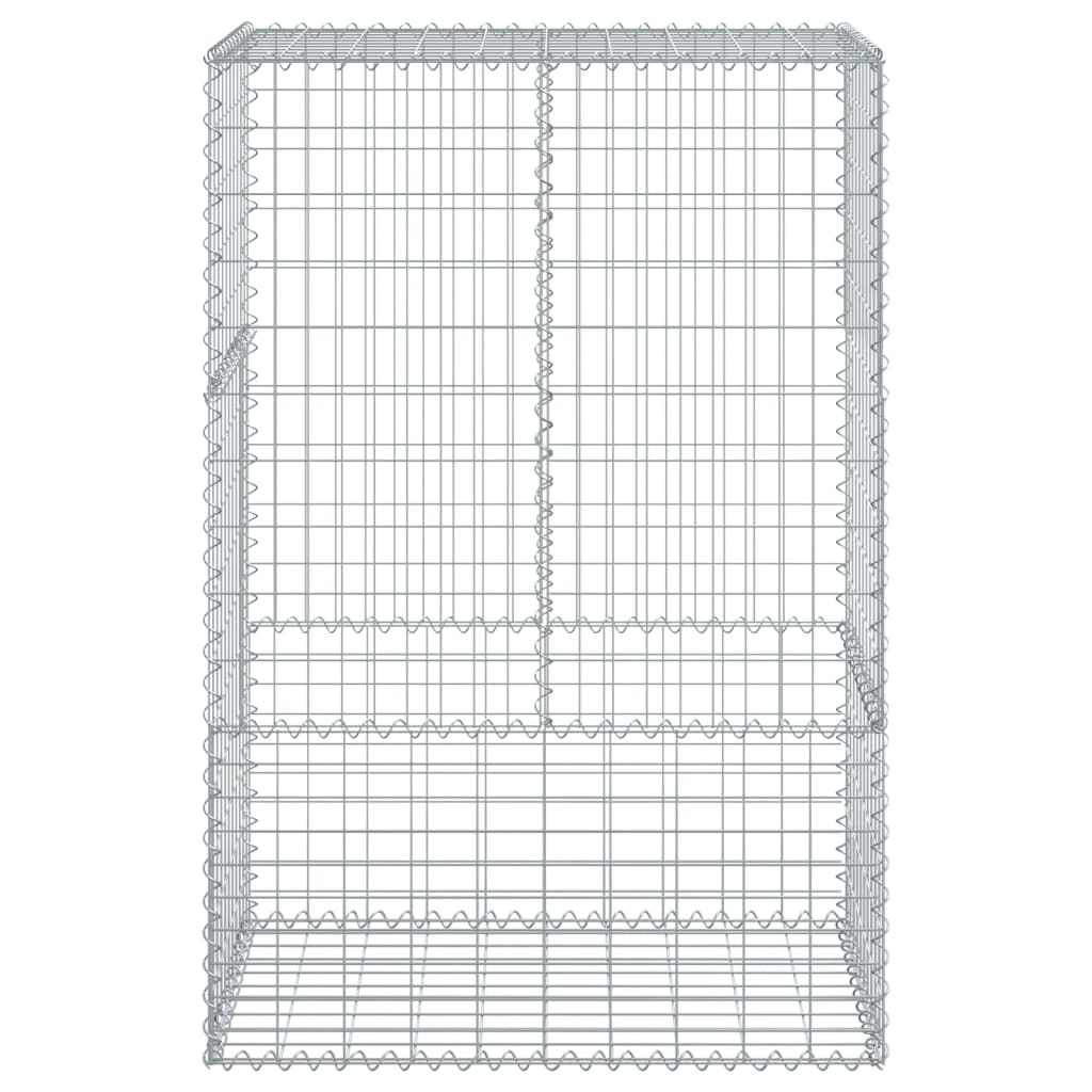 VidaXL Gabion 100x50x150 cm fer galvanisé couleur argent