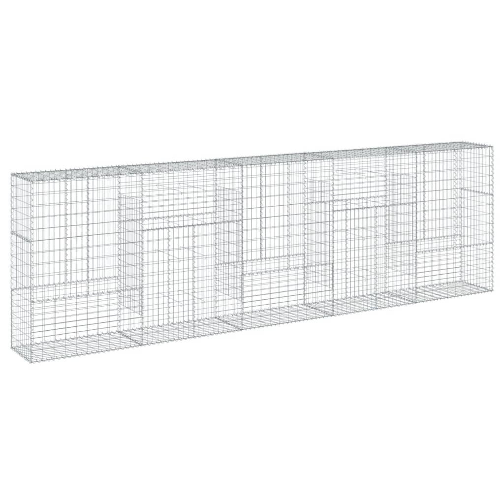 VidaXL Gabion 500x50x150 cm fer galvanisé couleur argent