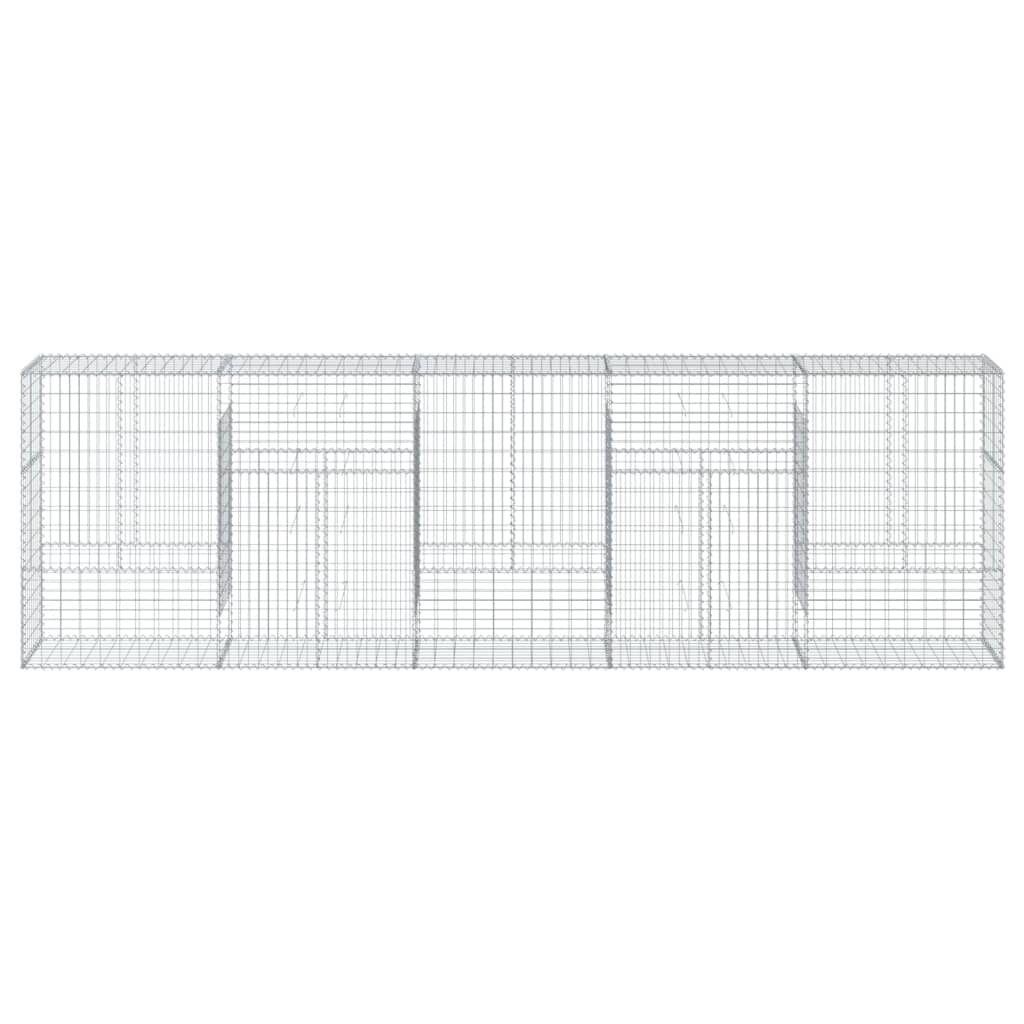 VidaXL Gabion 500x50x150 cm fer galvanisé couleur argent