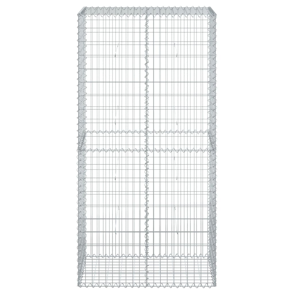 Gabion Vidaxx 100x50x200 cm fer galvanisé couleur argent