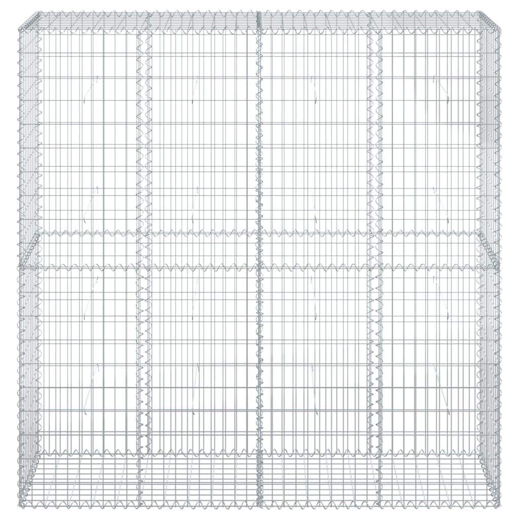 VidaXL Gabion 200x50x200 cm fer galvanisé couleur argent