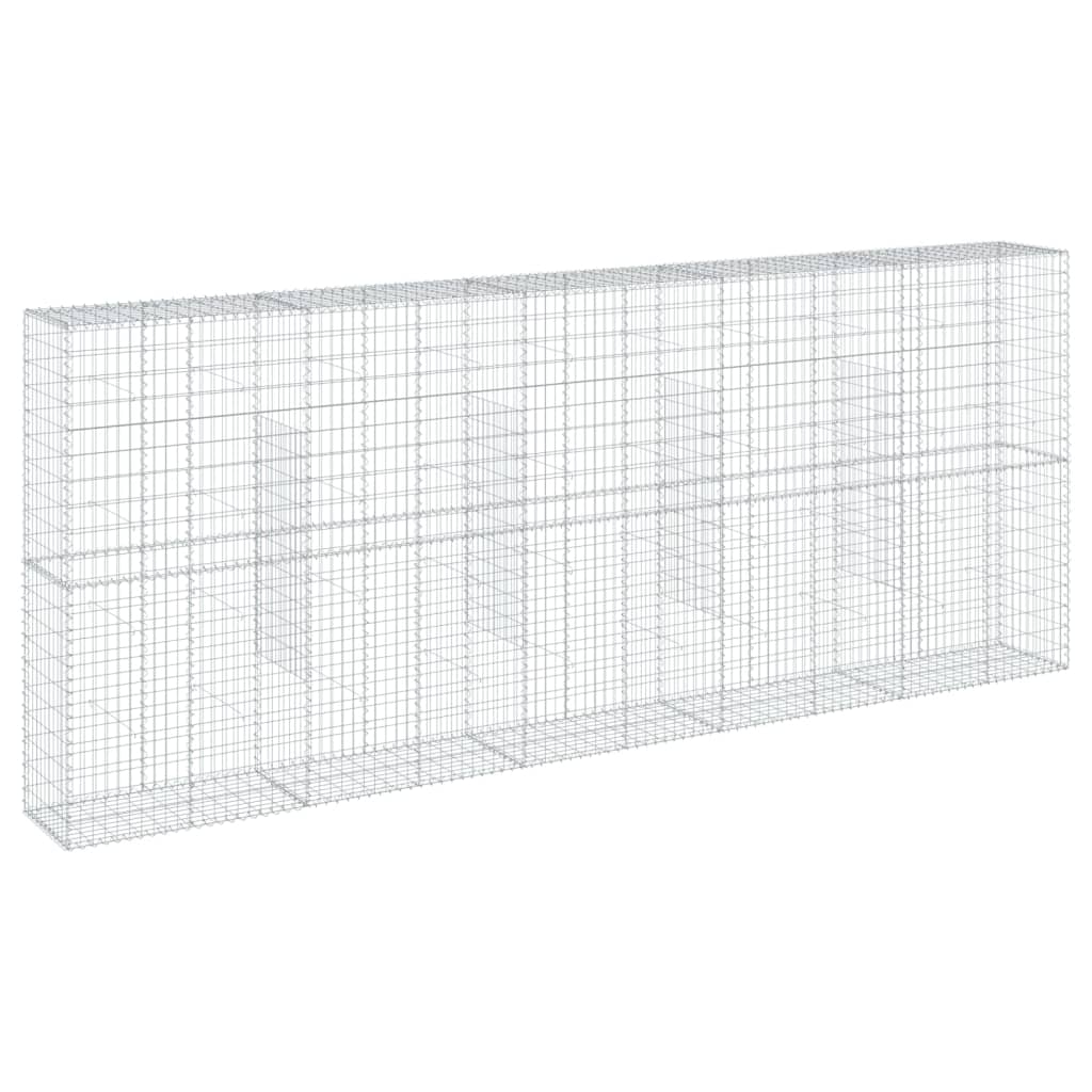 VidaXL Gabion 500x50x200 cm fer galvanisé couleur argent