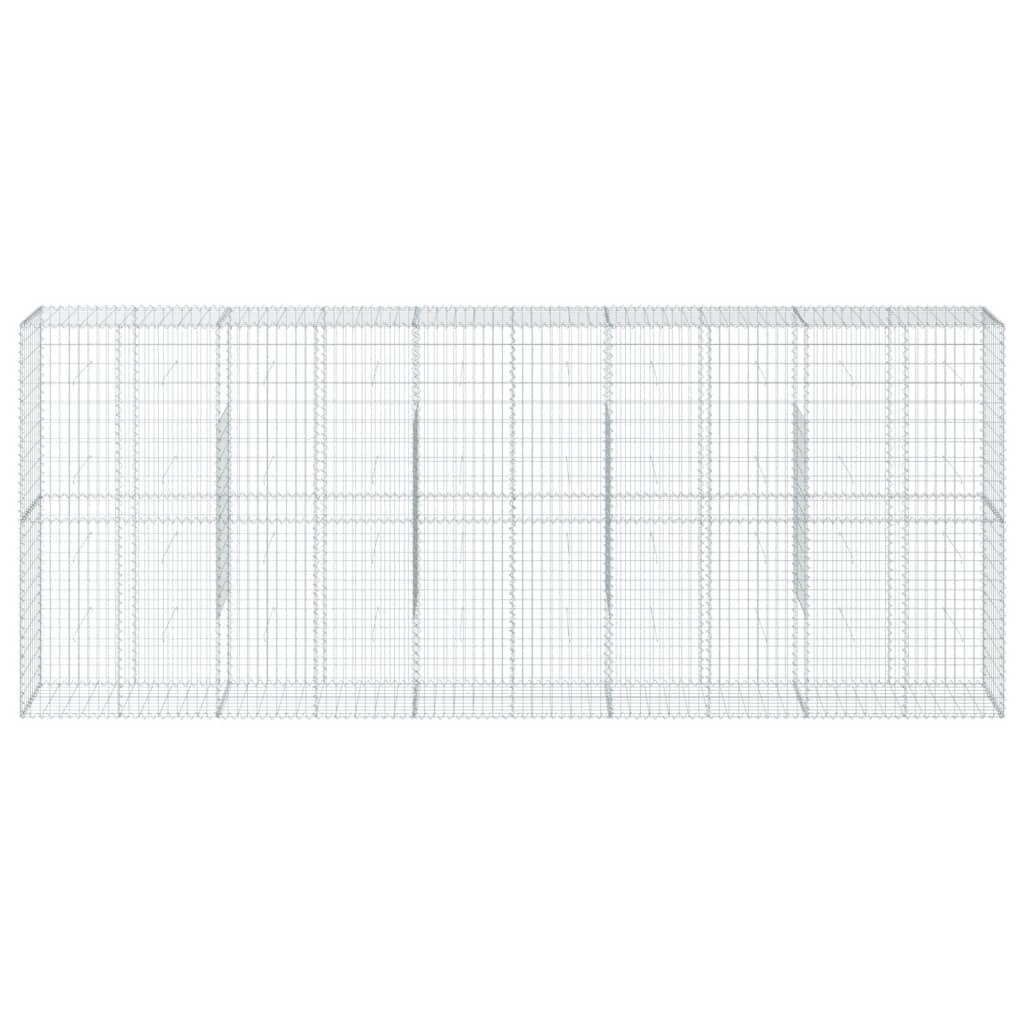 VidaXL Gabion 500x50x200 cm fer galvanisé couleur argent