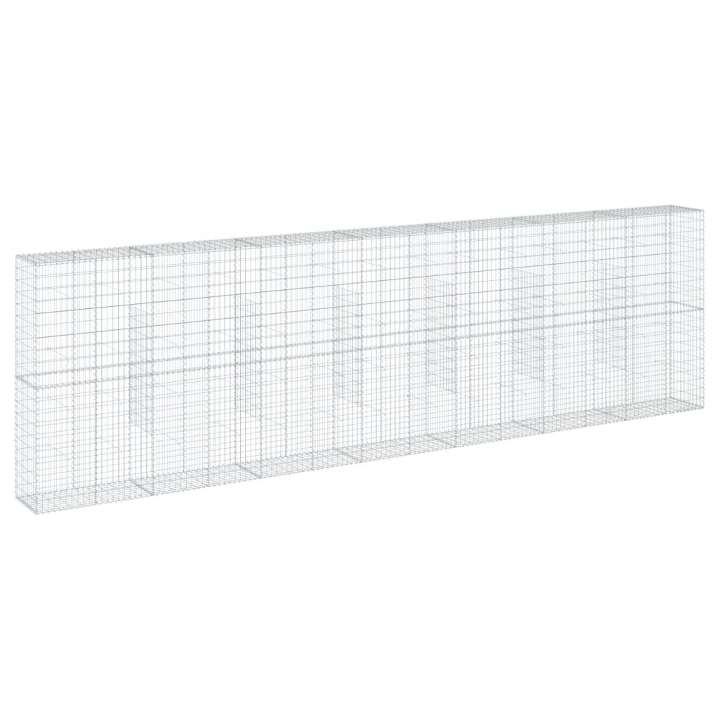 VidaXL Gabion 700x50x200 cm fer galvanisé couleur argent