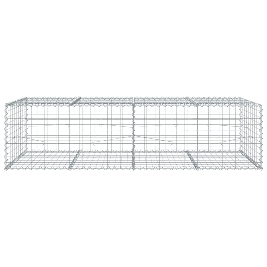 Gabion Vidaxx 200x100x50 cm fer galvanisé couleur argent