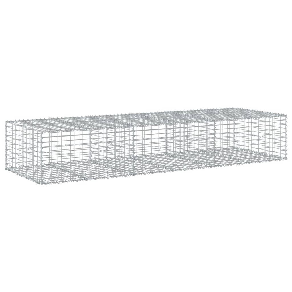 VidaXL Gabion 300x100x50 cm fer galvanisé couleur argent