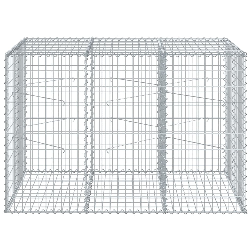 Gabion Vidaxx 150x100x100 cm fer galvanisé couleur argent