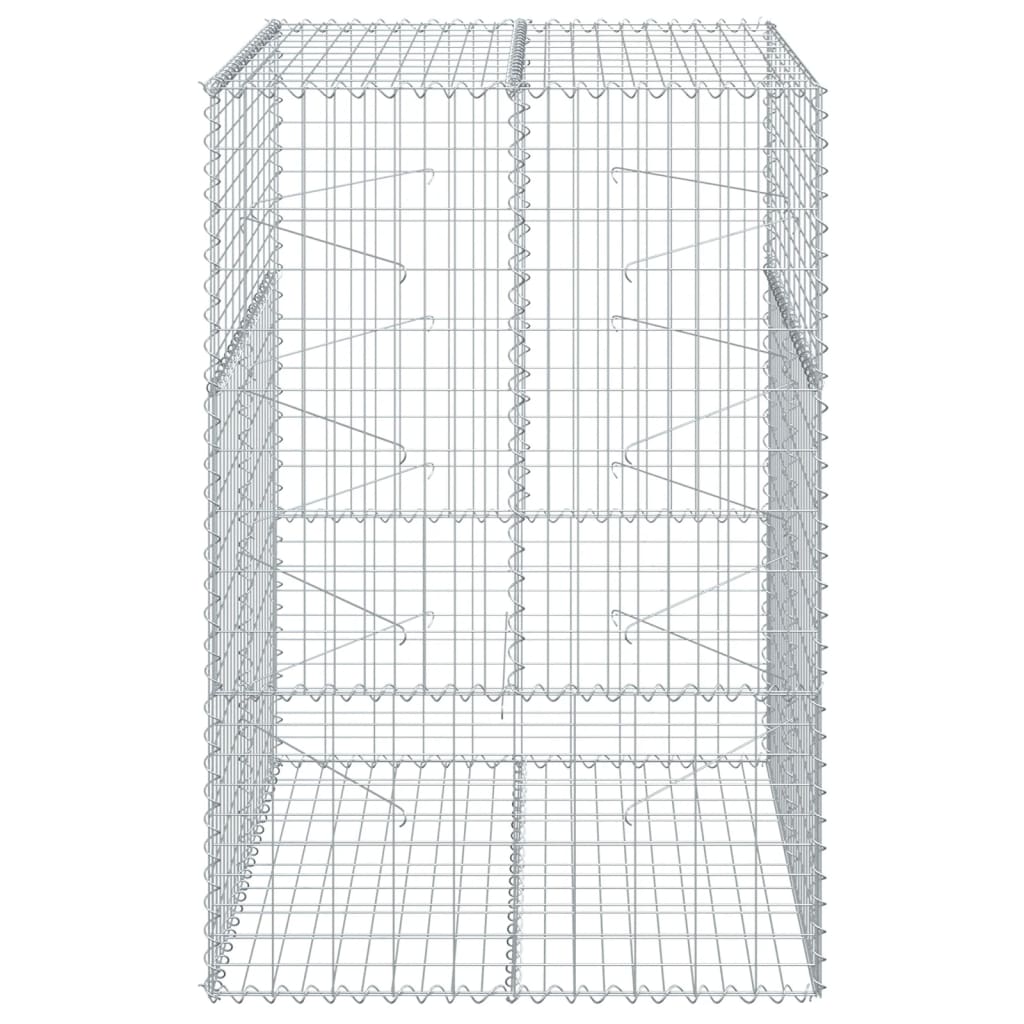 Gabion Vidaxx 100x100x150 cm fer galvanisé couleur argent