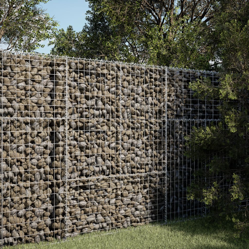 Gabion Vidaxx 100x100x150 cm fer galvanisé couleur argent