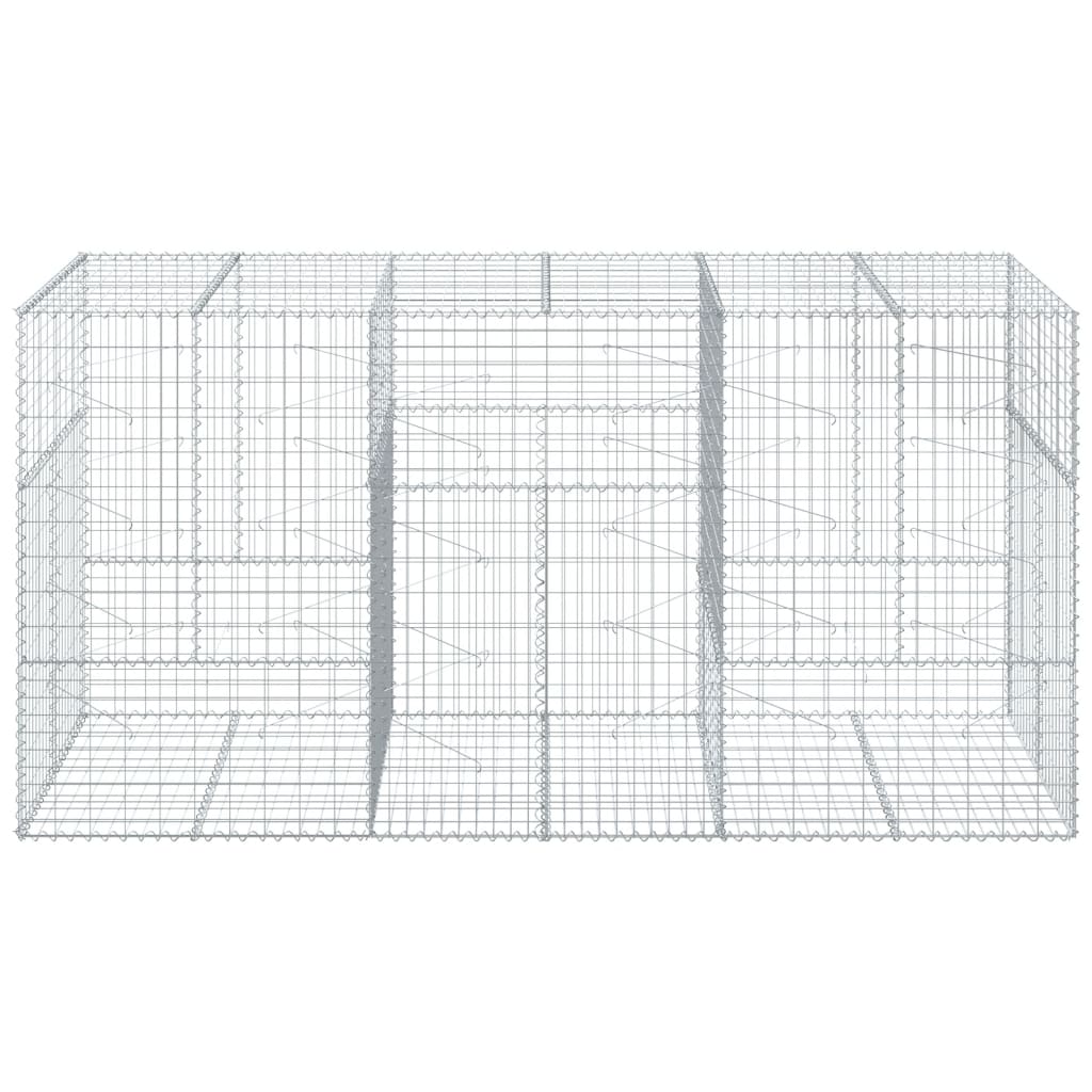 VidaXL Gabion 300x100x150 cm fer galvanisé couleur argent