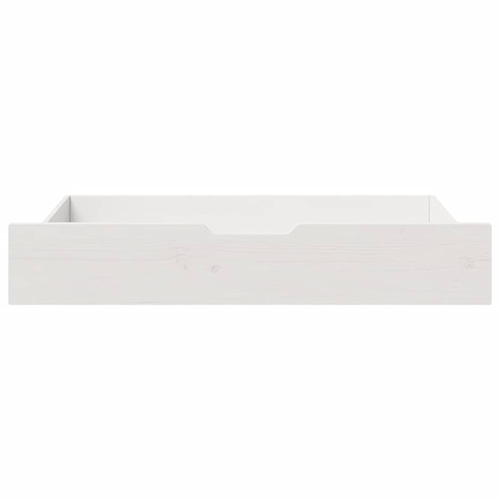 Vidaxx tiroirs de lit 2 pcs 90x55x17 cm bois de pin massif blanc