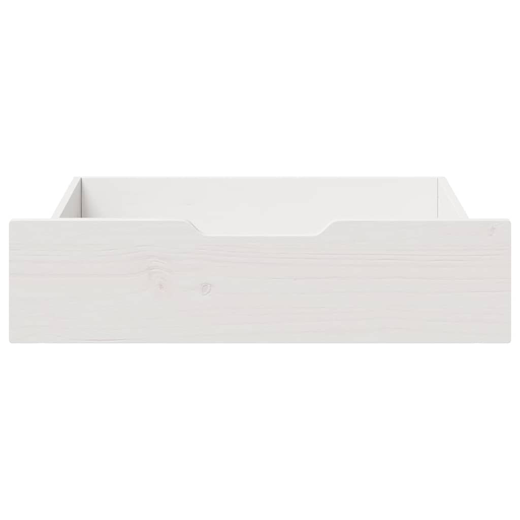 Vidaxx tiroirs de lit 2 pcs 65x55x17 cm bois de pin massif blanc