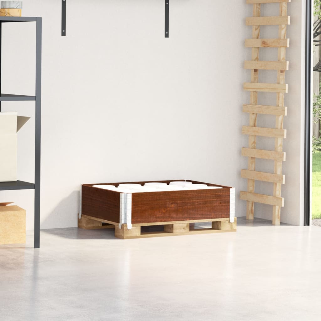 Vidaxx bord supérieur de palette 80x60 cm bois de pin massif marron