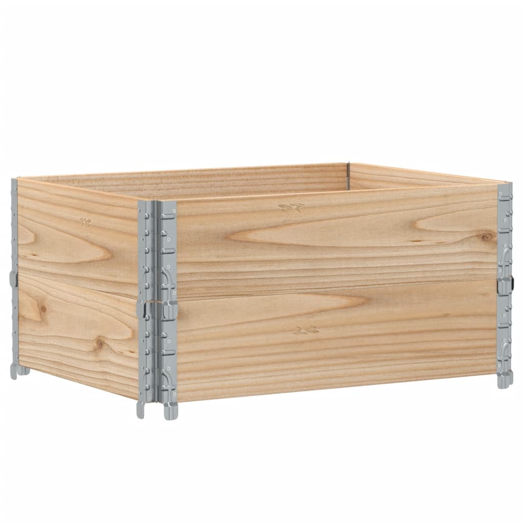 Vidaxx extensions de palette 2 pcs 80x60 cm bois de pin massif