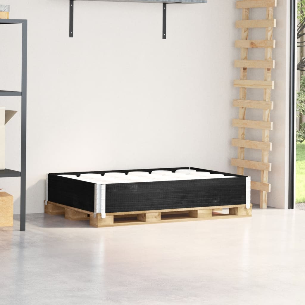 Vidaxx bord supérieur de palette 120x80 cm bois de pin massif noir