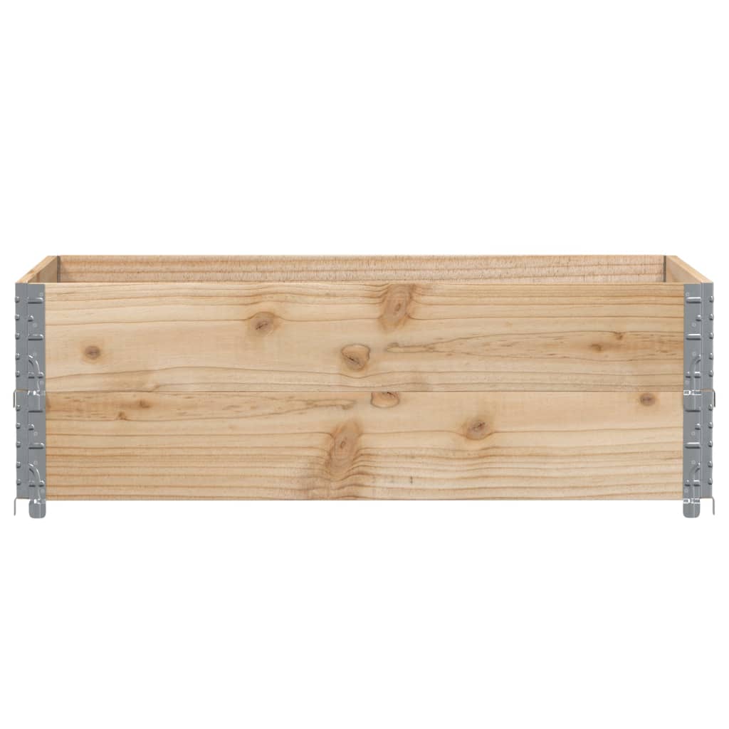 Vidaxx rehausses de palettes 2 pcs 120x80 cm bois de pin massif