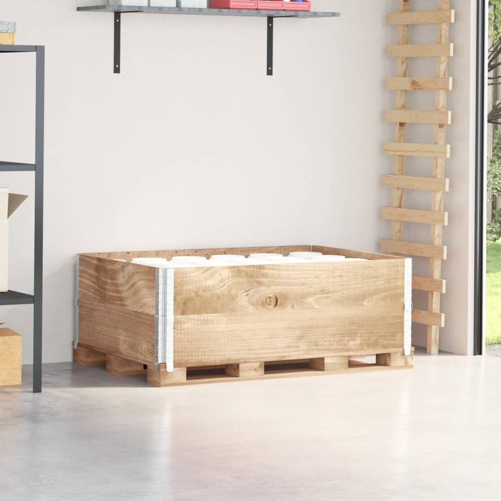 Vidaxx rehausses de palettes 2 pcs 120x80 cm bois de pin massif