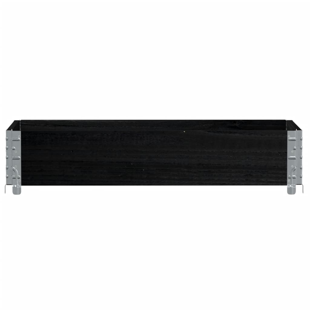 Vidaxx bord supérieur de palette 100x50 cm bois de pin massif noir
