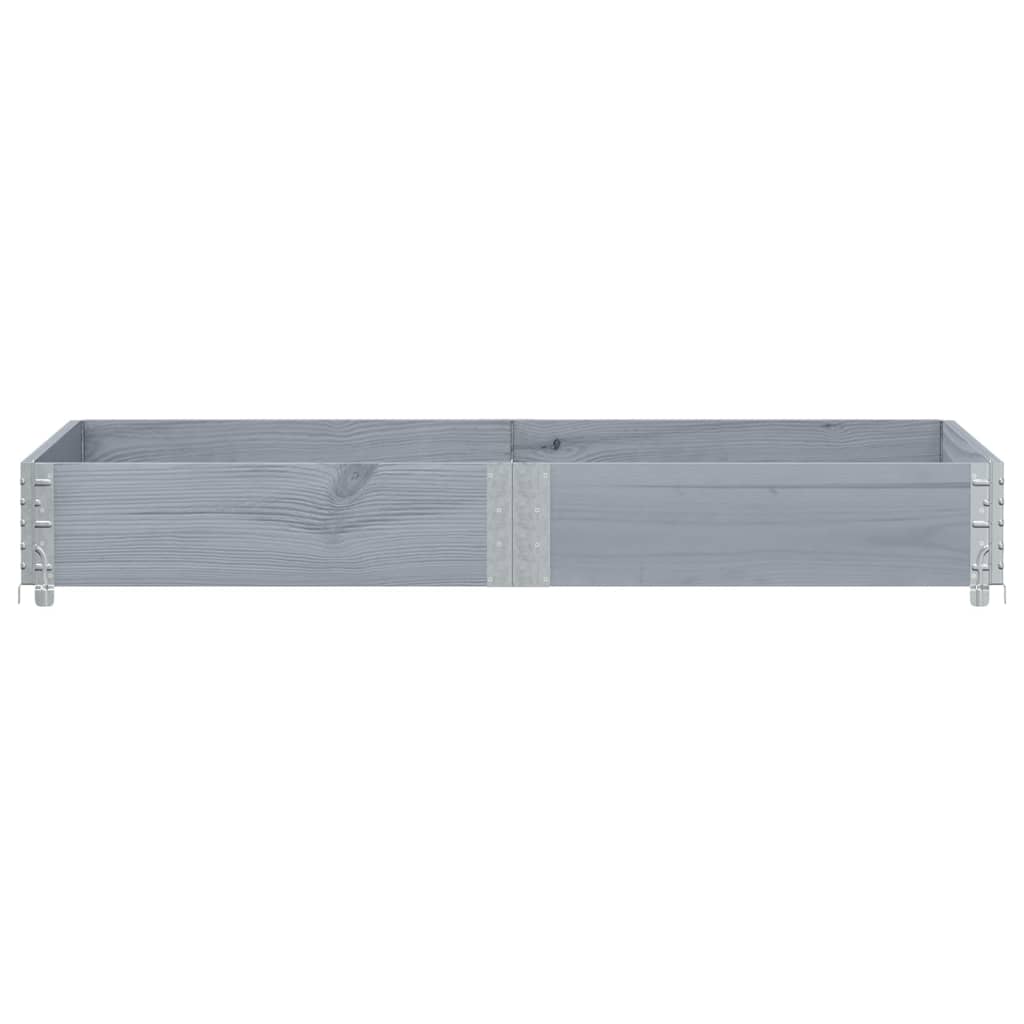 Vidaxx bord supérieur de palette 150x50 cm bois de pin massif gris