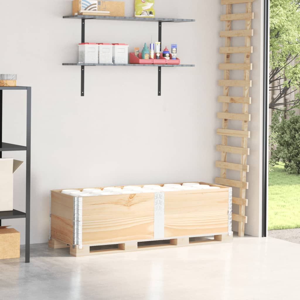 Vidaxx rehausses de palettes 2 pcs 150x50 cm bois de pin massif