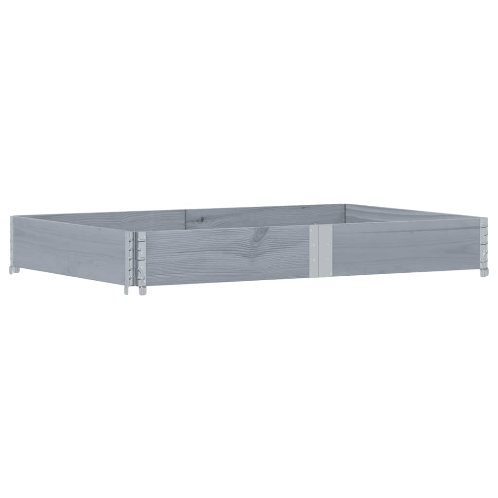 Vidaxx bord supérieur de palette 150x100 cm bois de pin massif gris