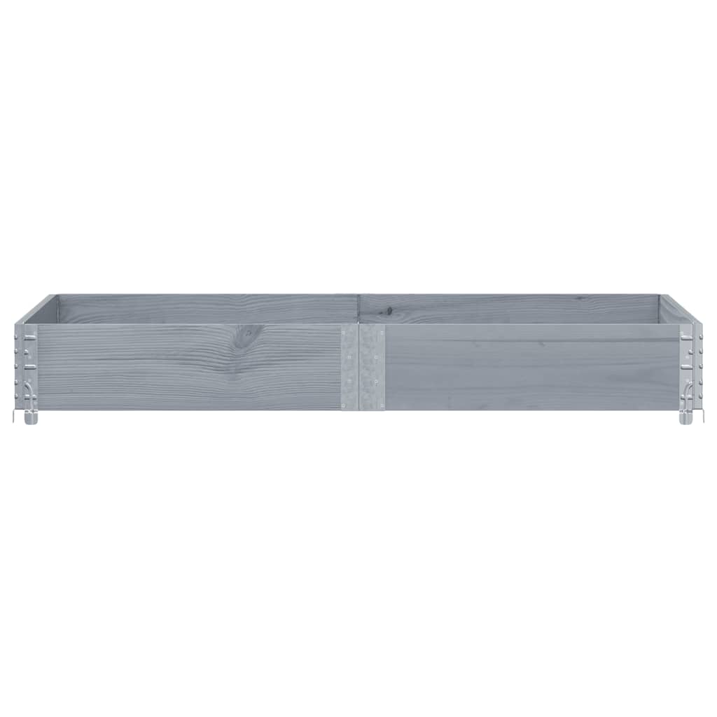 Vidaxx bord supérieur de palette 150x100 cm bois de pin massif gris
