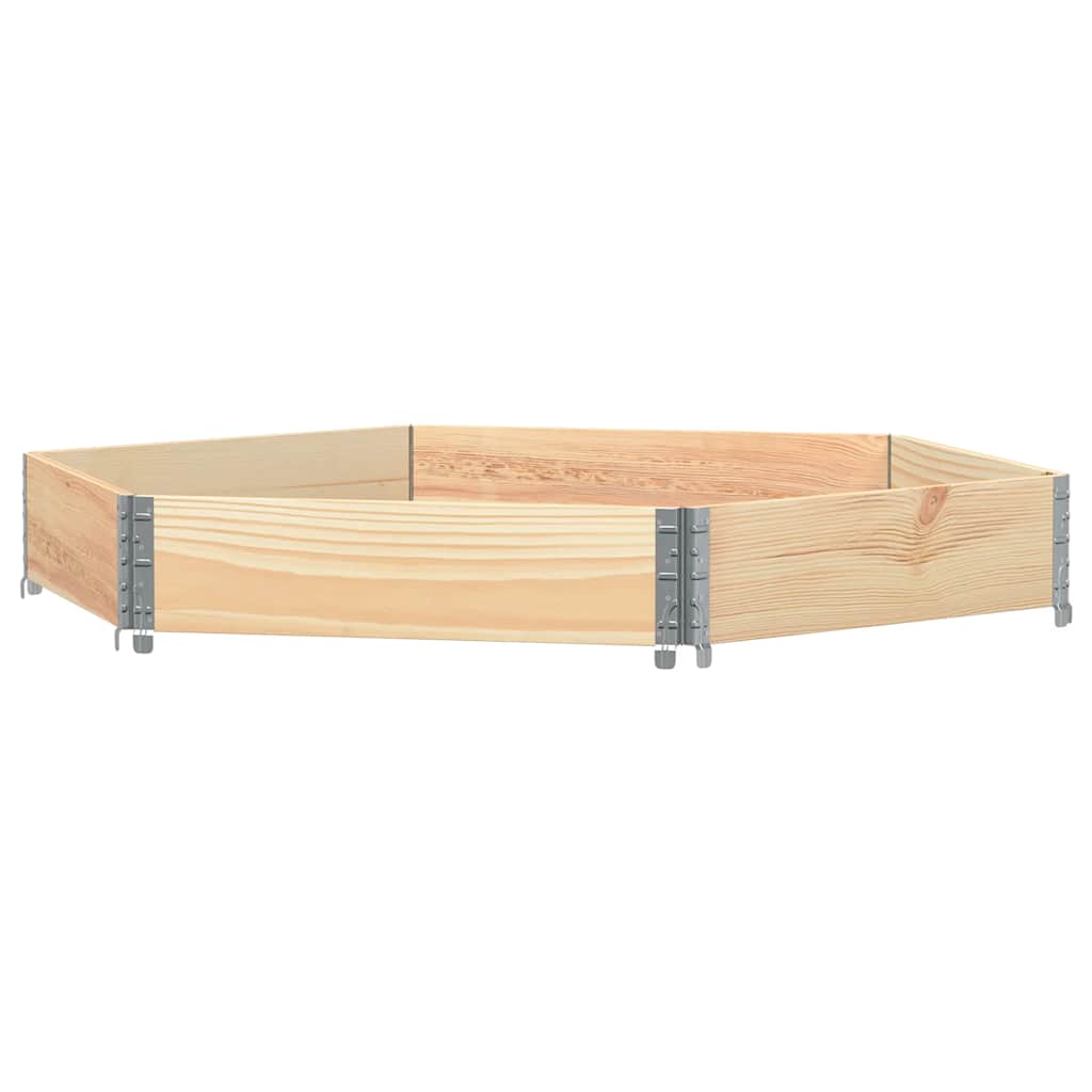 Vidaxx jardinière surélevée hexagonale 160x160 cm bois de pin massif